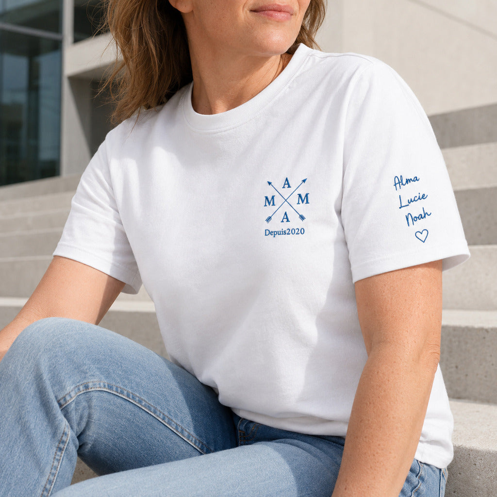 T-shirt personnalisé maman - MAMA depuis
