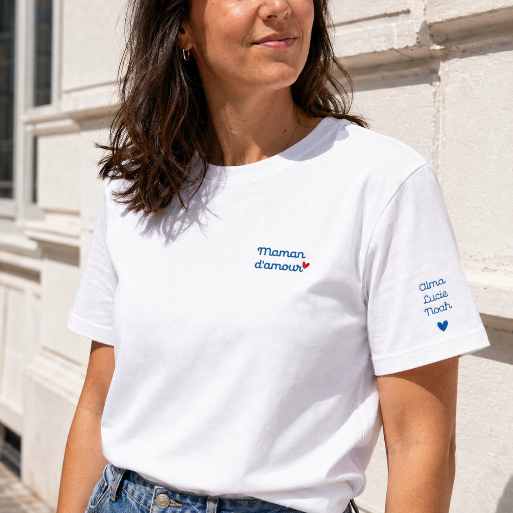 T-shirt personnalisé maman - Maman d’amour – vue 3