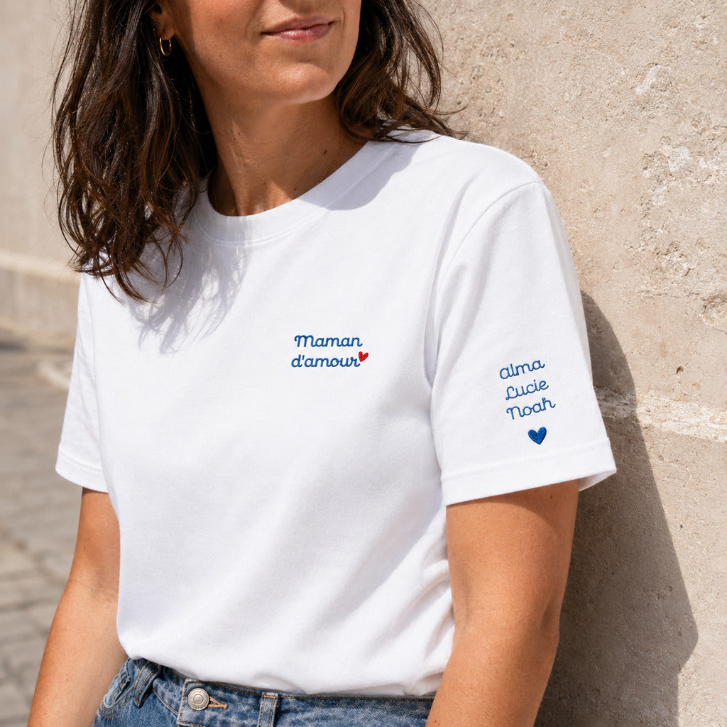 T-shirt personnalisé maman - Maman d’amour – vue 5