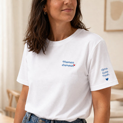 T-shirt personnalisé maman - Maman d’amour – vue 6