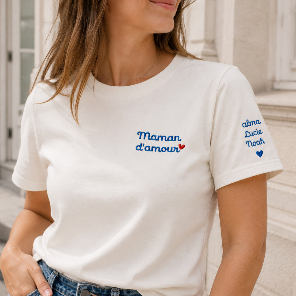 T-shirt personnalisé maman - Maman d’amour