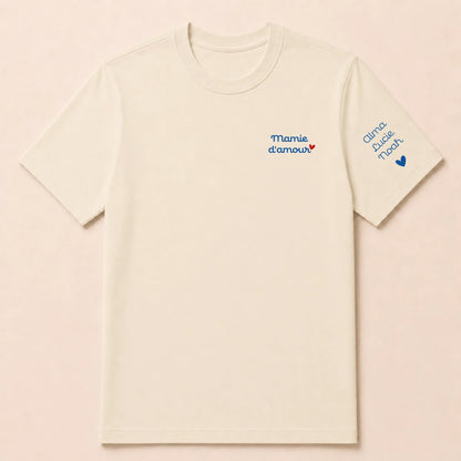 T-shirt personnalisé mamie - Mamie d’amour – vue 22