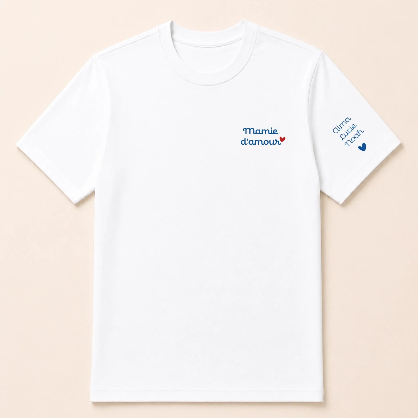 T-shirt personnalisé mamie - Mamie d’amour – vue 7