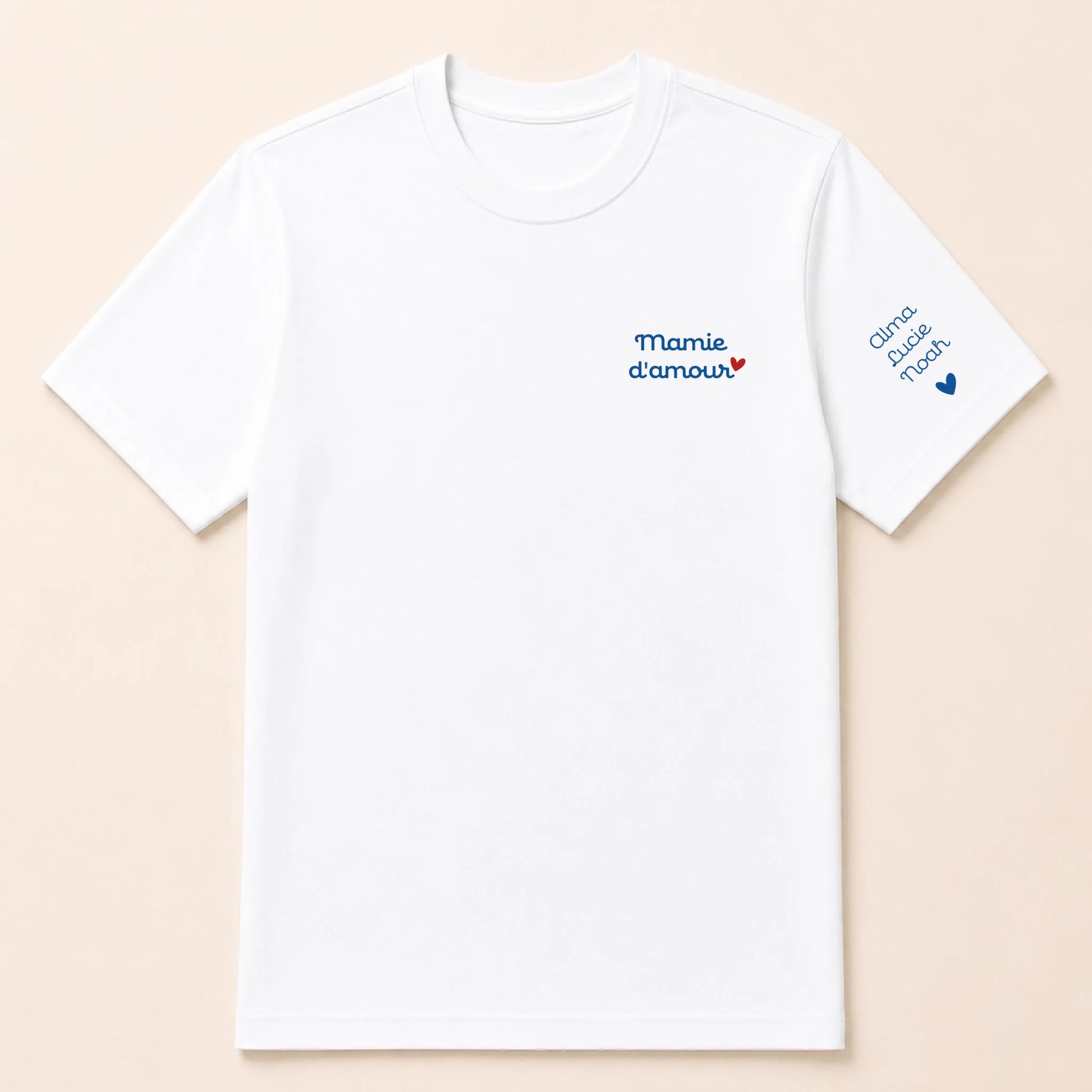 T-shirt personnalisé mamie - Mamie d’amour – vue 7
