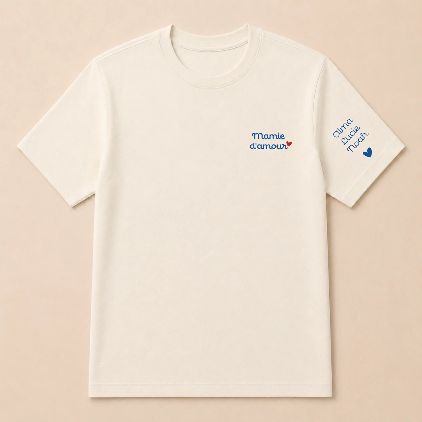 T-shirt personnalisé mamie - Mamie d’amour – vue 8