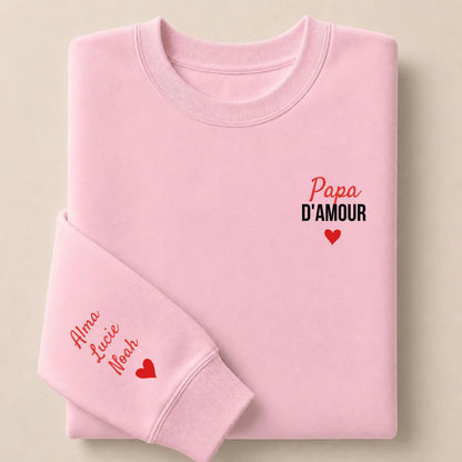 T-shirt personnalisé papa - Papa d’amour – vue 27