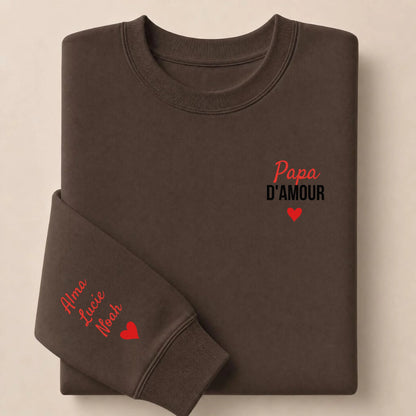T-shirt personnalisé papa - Papa d’amour – vue 28