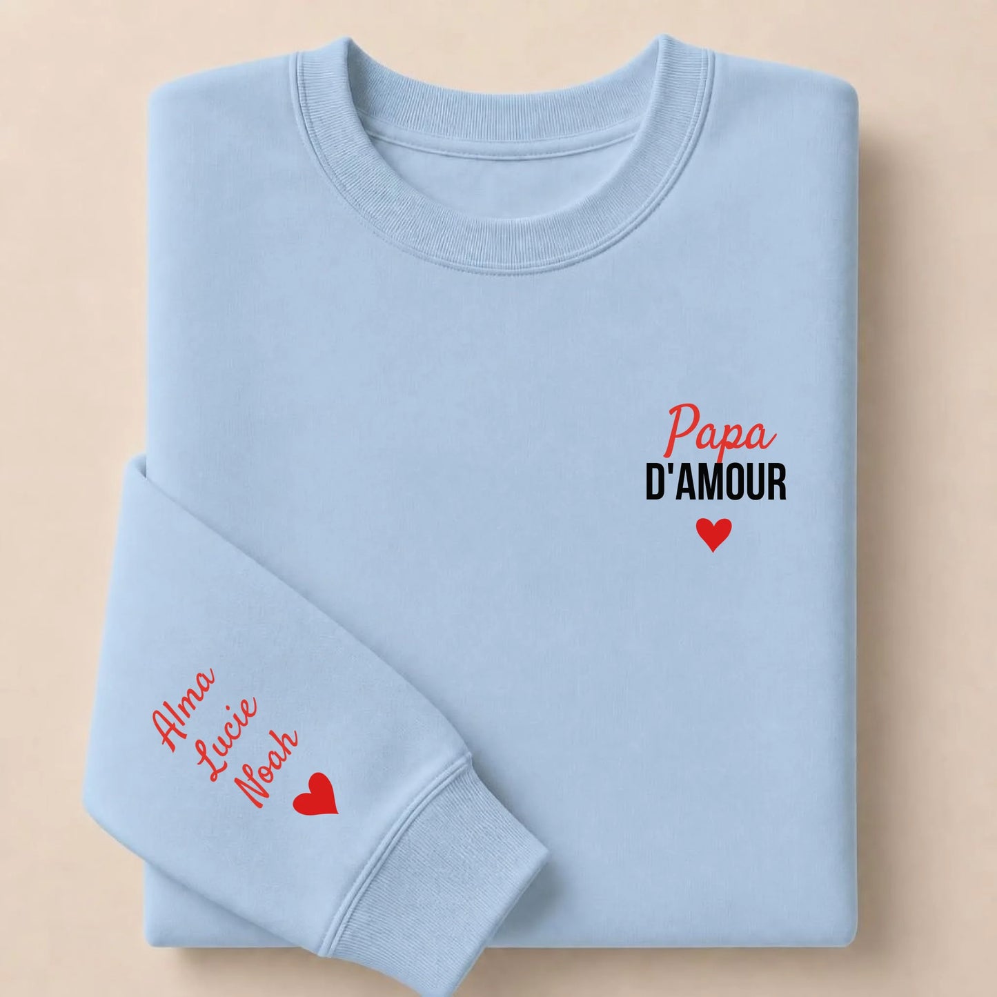 T-shirt personnalisé papa - Papa d’amour – vue 30