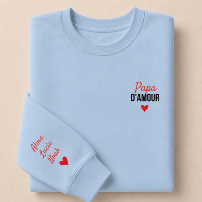 T-shirt personnalisé papa - Papa d’amour – vue 30