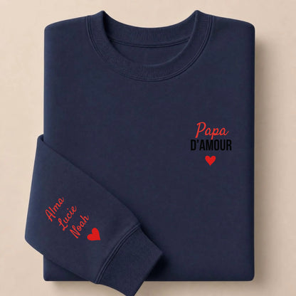 T-shirt personnalisé papa - Papa d’amour – vue 31
