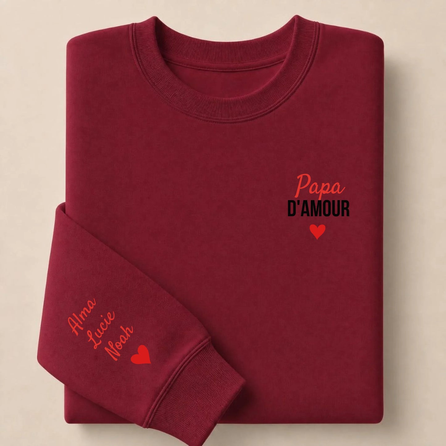 T-shirt personnalisé papa - Papa d’amour – vue 32