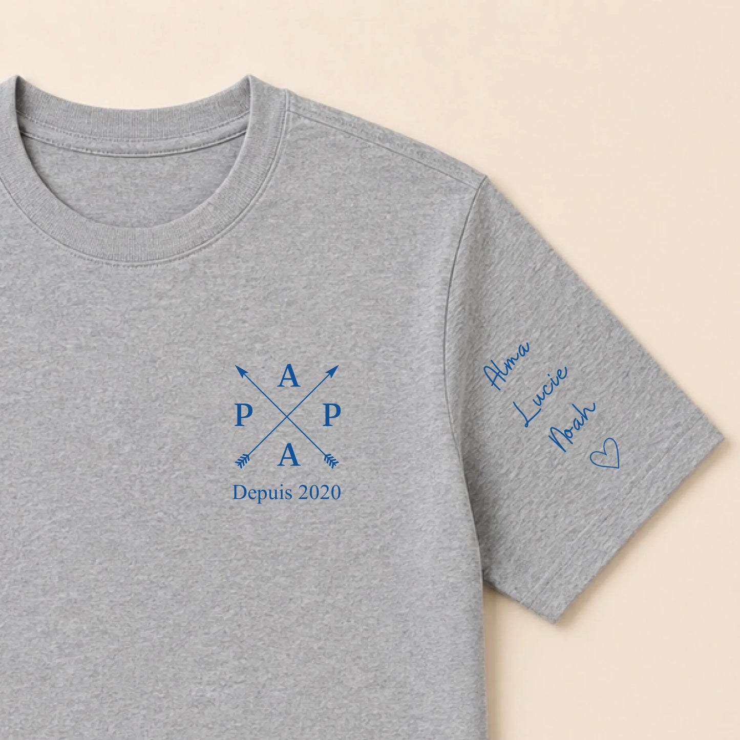 T-shirt personnalisé papa - Papa depuis – vue 12