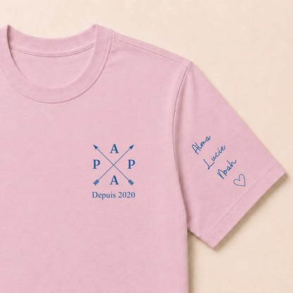 T-shirt personnalisé papa - Papa depuis – vue 13