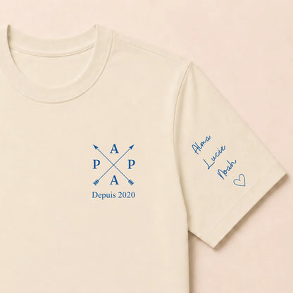 T-shirt personnalisé papa - Papa depuis – vue 14