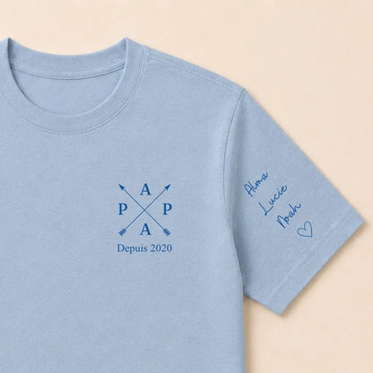 T-shirt personnalisé papa - Papa depuis – vue 15