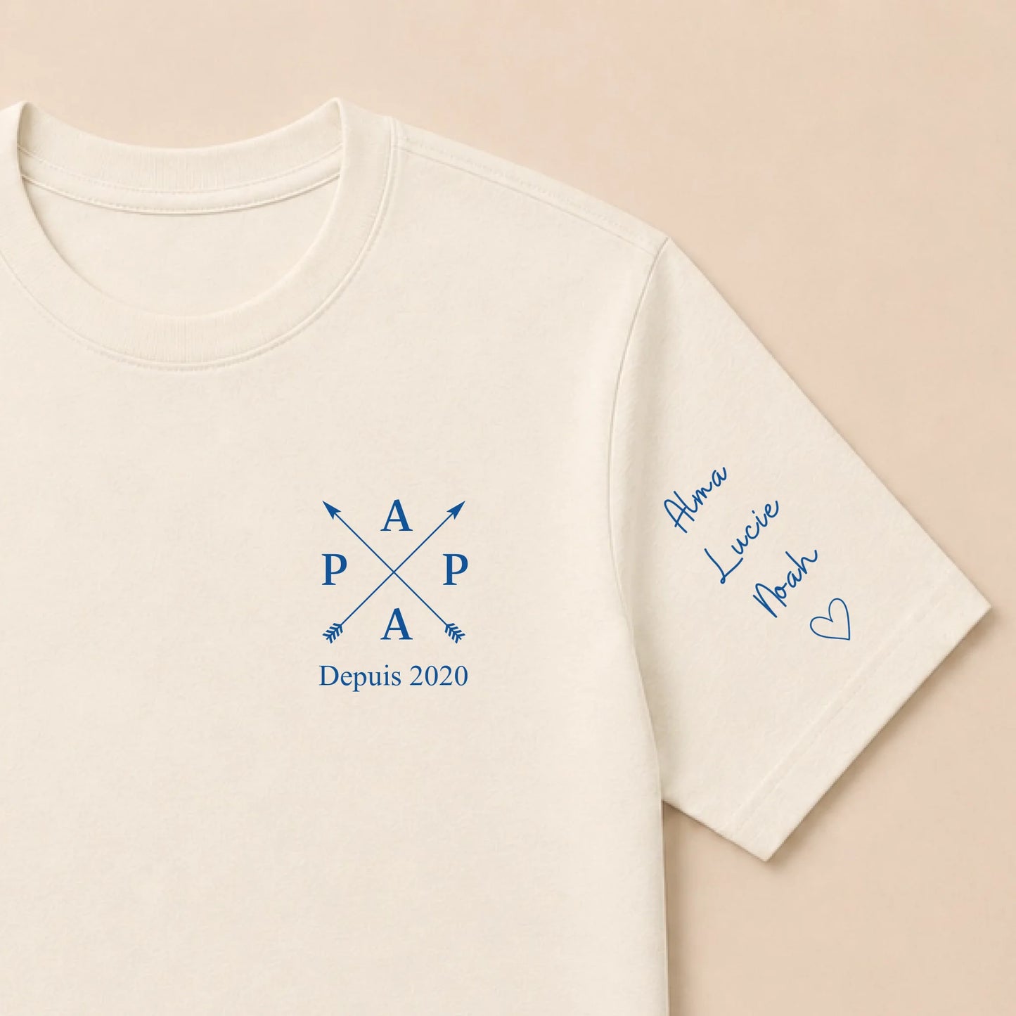 T-shirt personnalisé papa - Papa depuis – vue 20