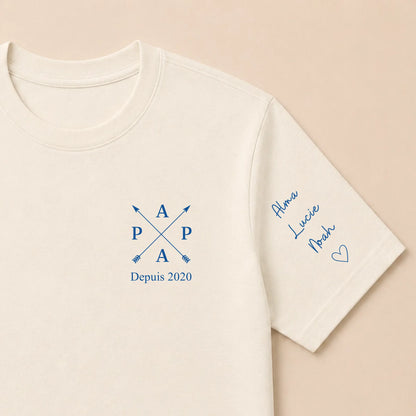 T-shirt personnalisé papa - Papa depuis – vue 20