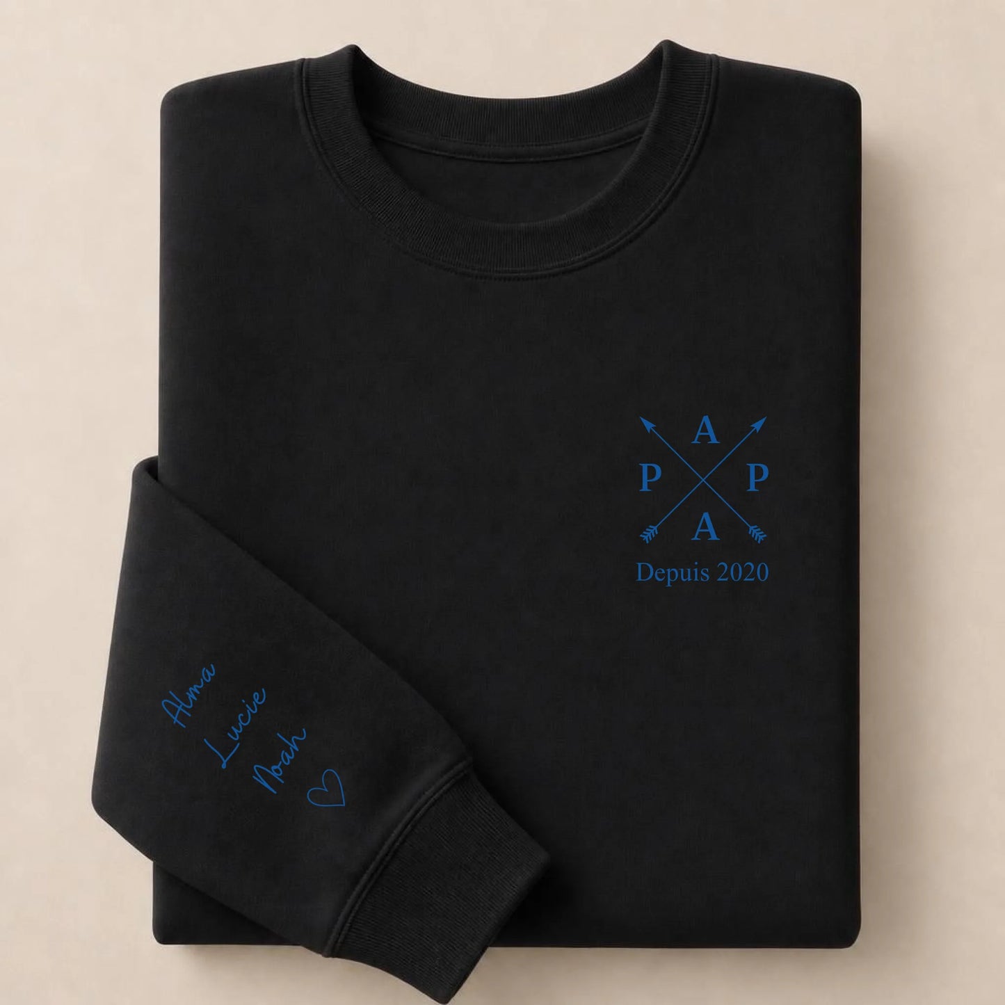 T-shirt personnalisé papa - Papa depuis – vue 24