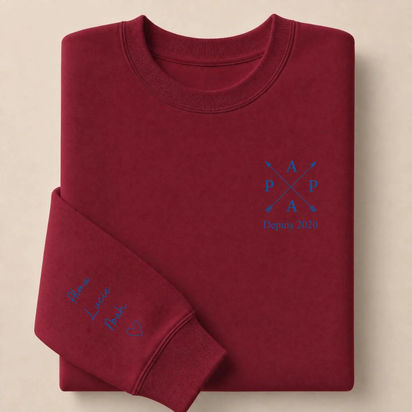 T-shirt personnalisé papa - Papa depuis – vue 32