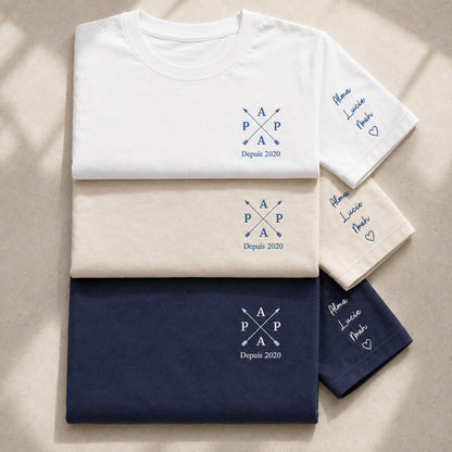 T-shirt personnalisé papa - Papa depuis – vue 6