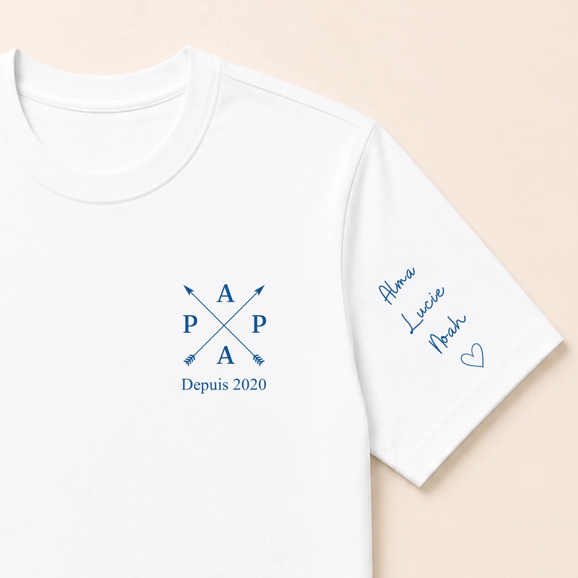 T-shirt personnalisé papa - Papa depuis – vue 7
