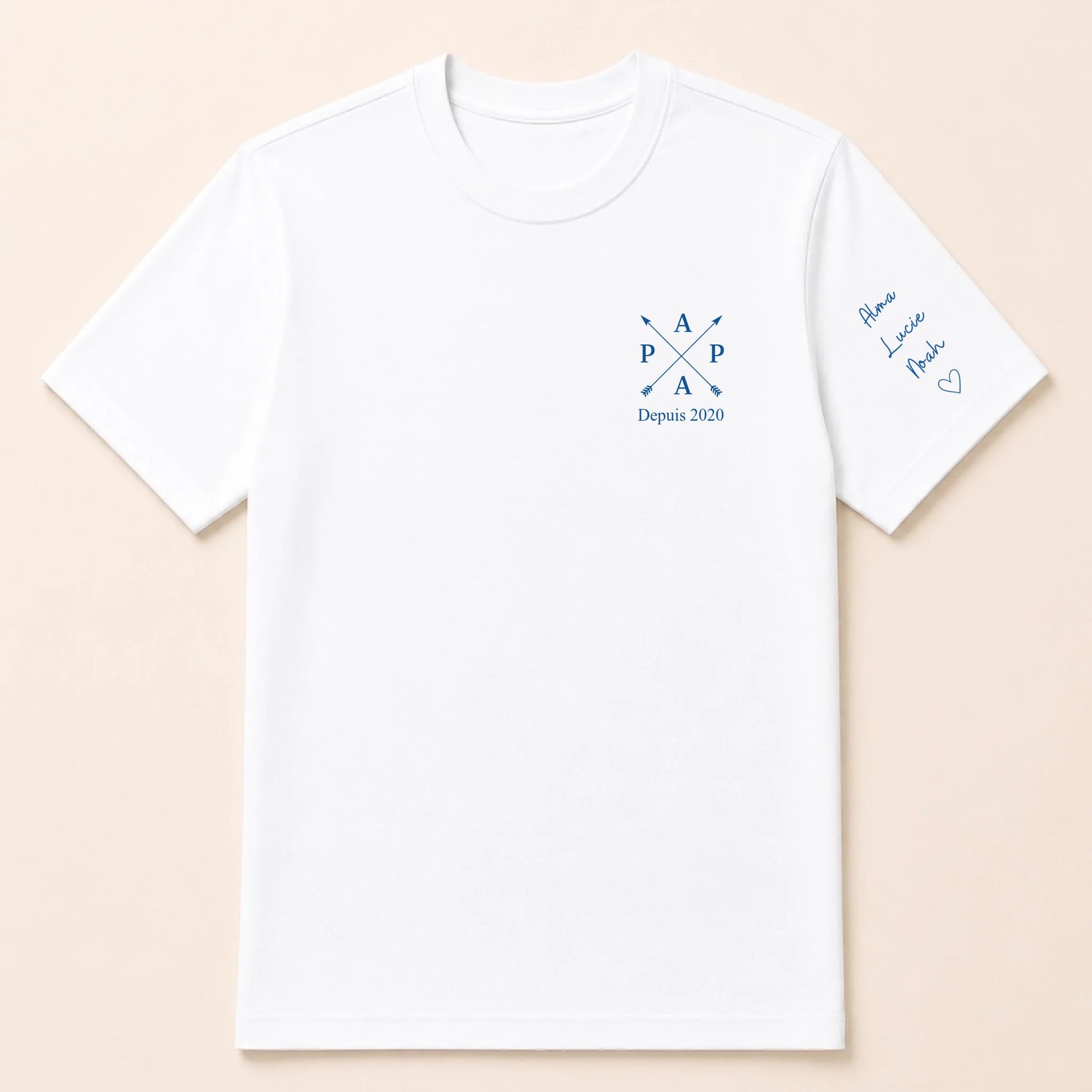 T-shirt personnalisé papa - Papa depuis – vue 8
