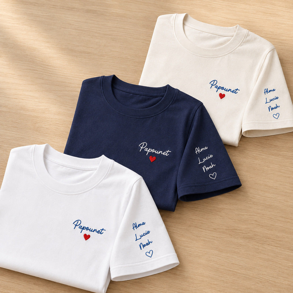 T-shirt personnalisé papa - Papounet – vue 2