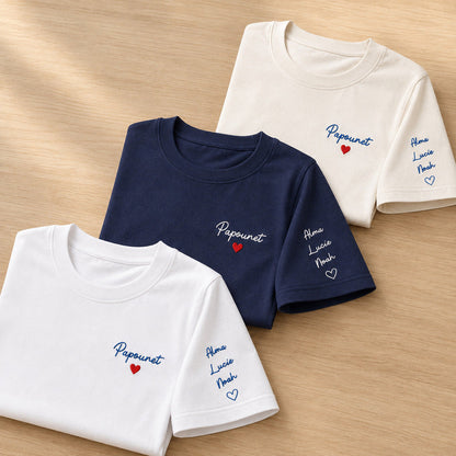 T-shirt personnalisé papa - Papounet – vue 2
