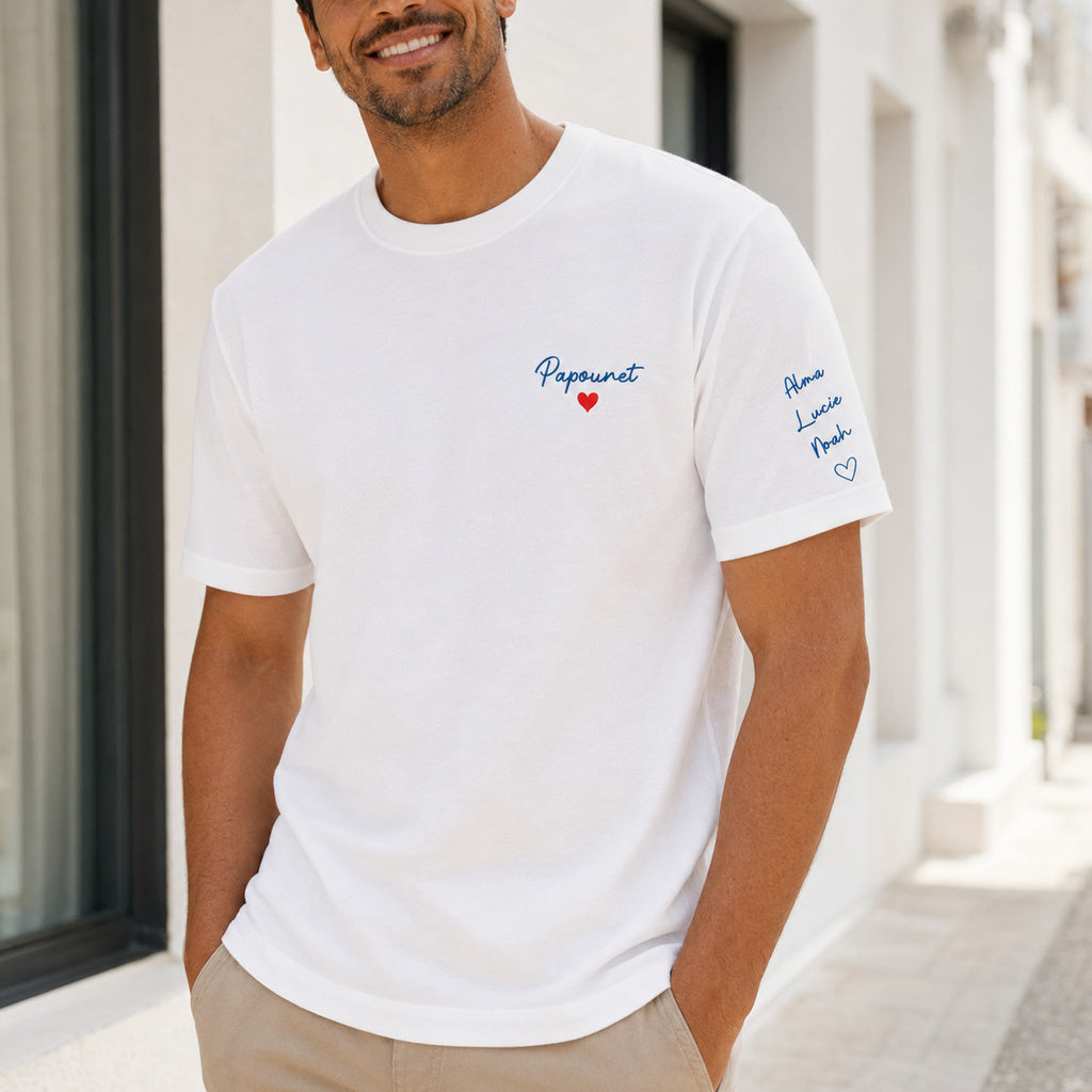 T-shirt personnalisé papa - Papounet – vue 3