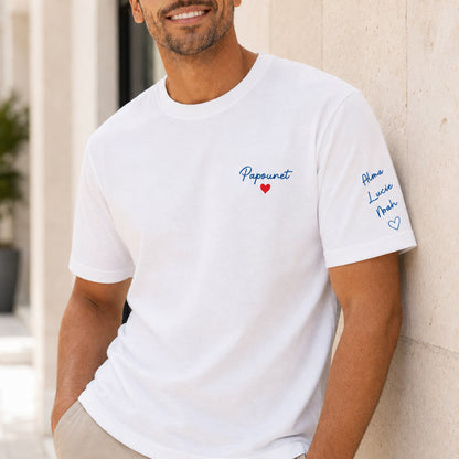 T-shirt personnalisé papa - Papounet – vue 4
