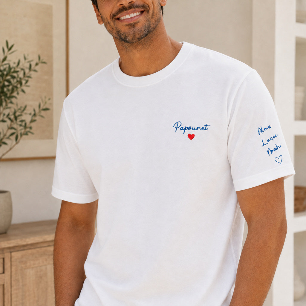T-shirt personnalisé papa - Papounet – vue 5