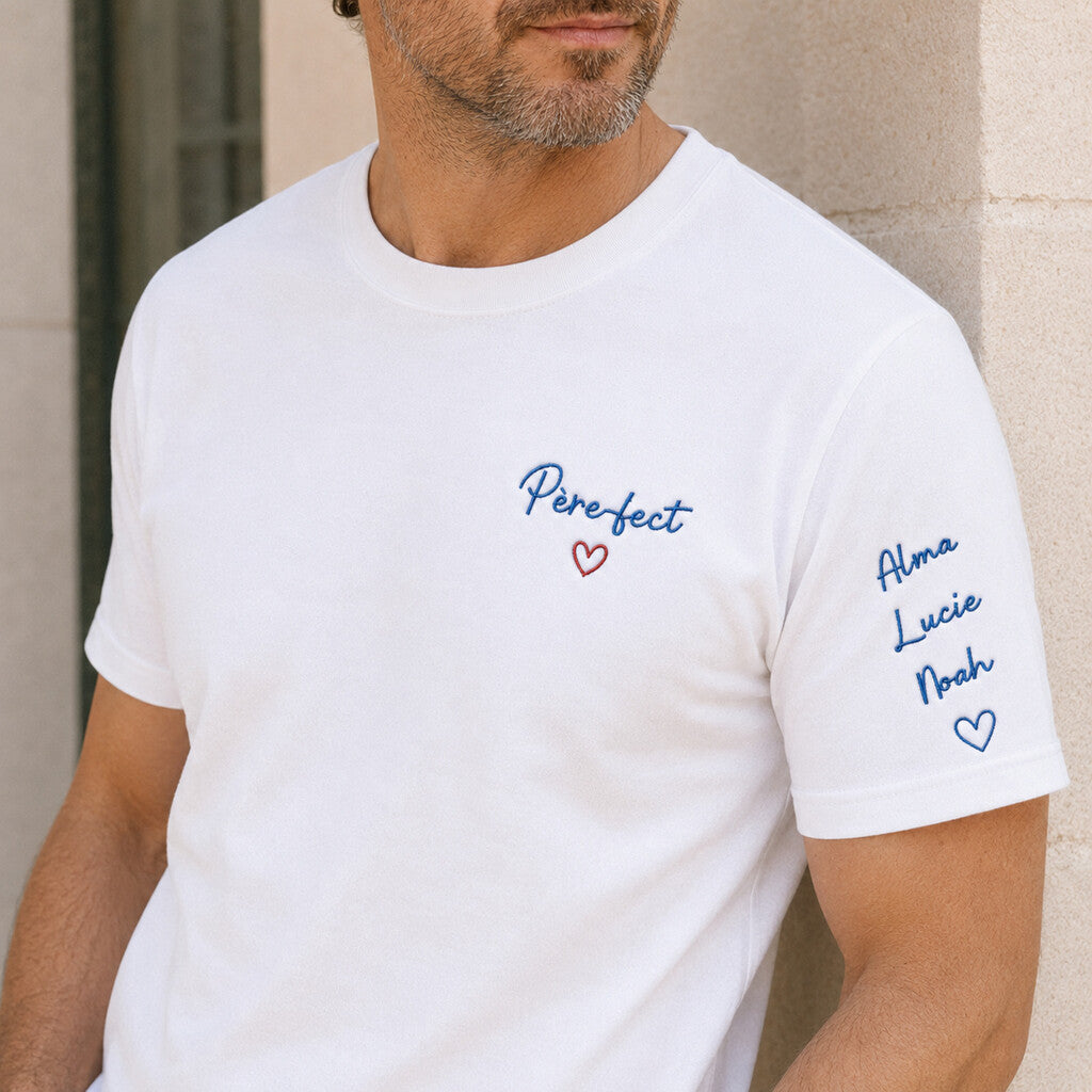 T-shirt personnalisé papa - Père-fect – vue 2