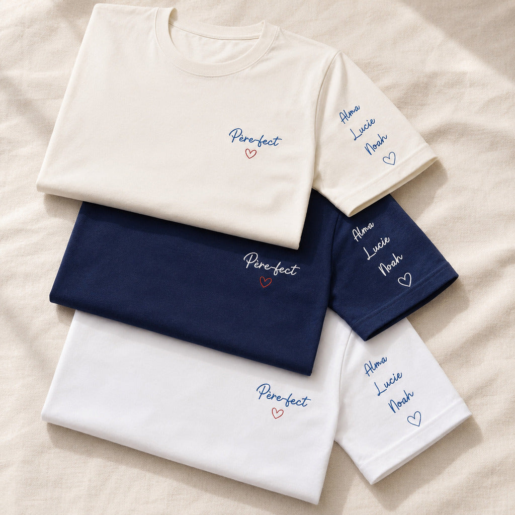 T-shirt personnalisé papa - Père-fect – vue 6