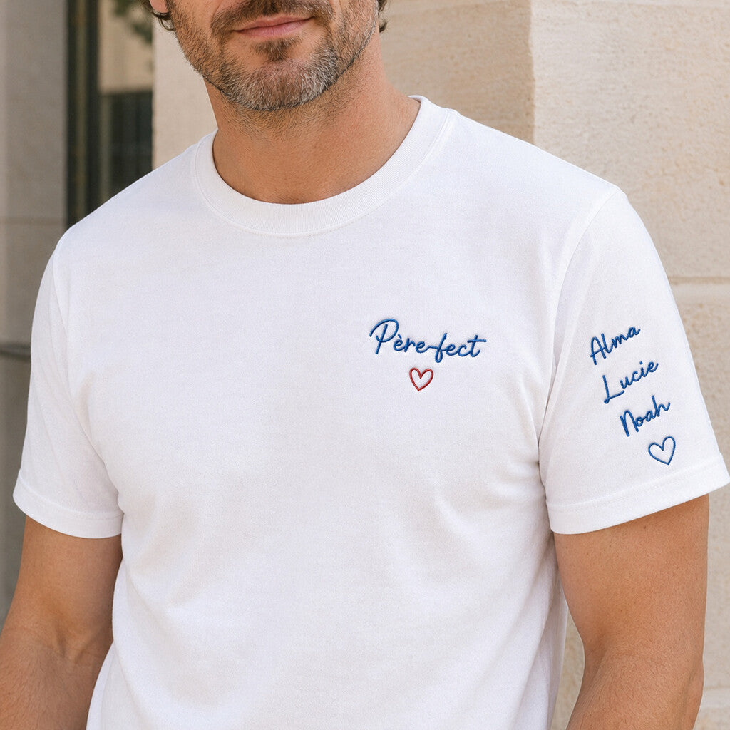 T-shirt personnalisé papa - Père-fect