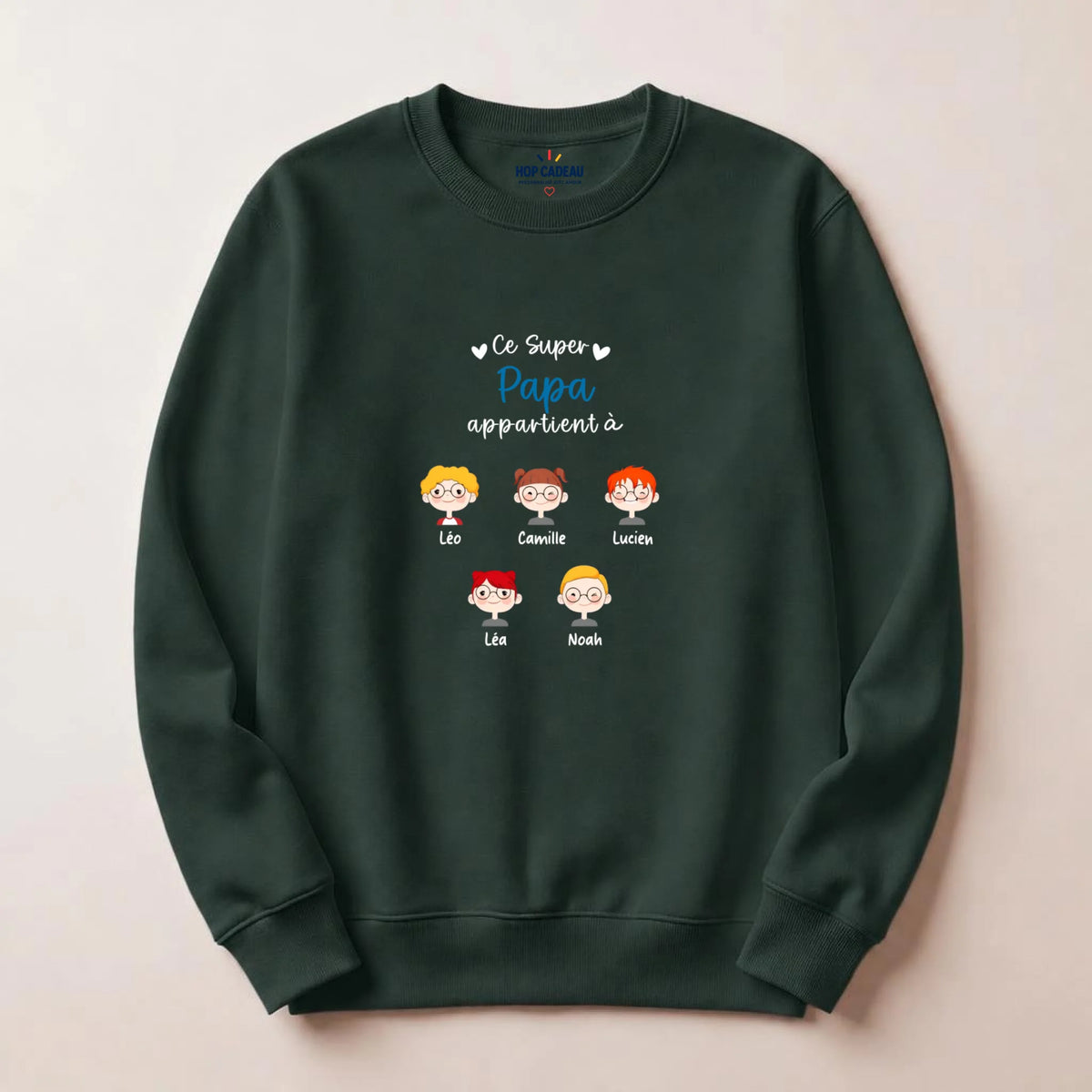 T-shirt personnalisé papa - Ce super papa appartient à – vue 22