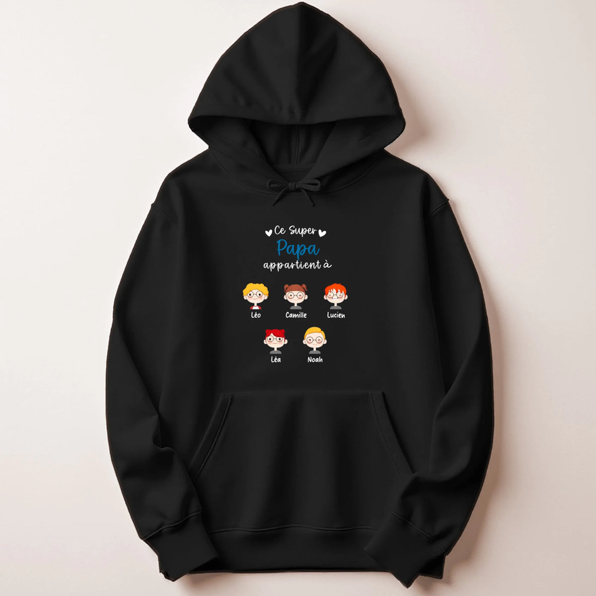T-shirt personnalisé papa - Ce super papa appartient à – vue 35
