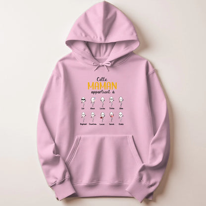 T-shirt Maman personnalisé – Cette Maman appartient à – vue 34