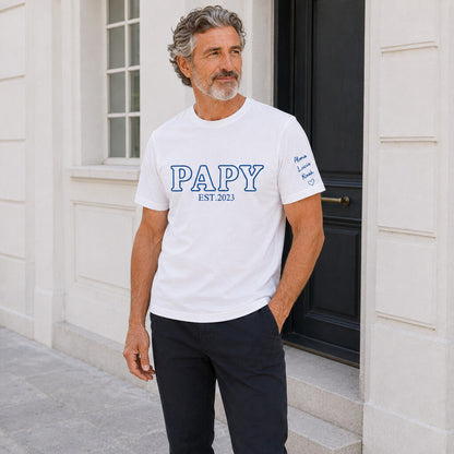 T-shirt personnalisé papy - Papy est – vue 2