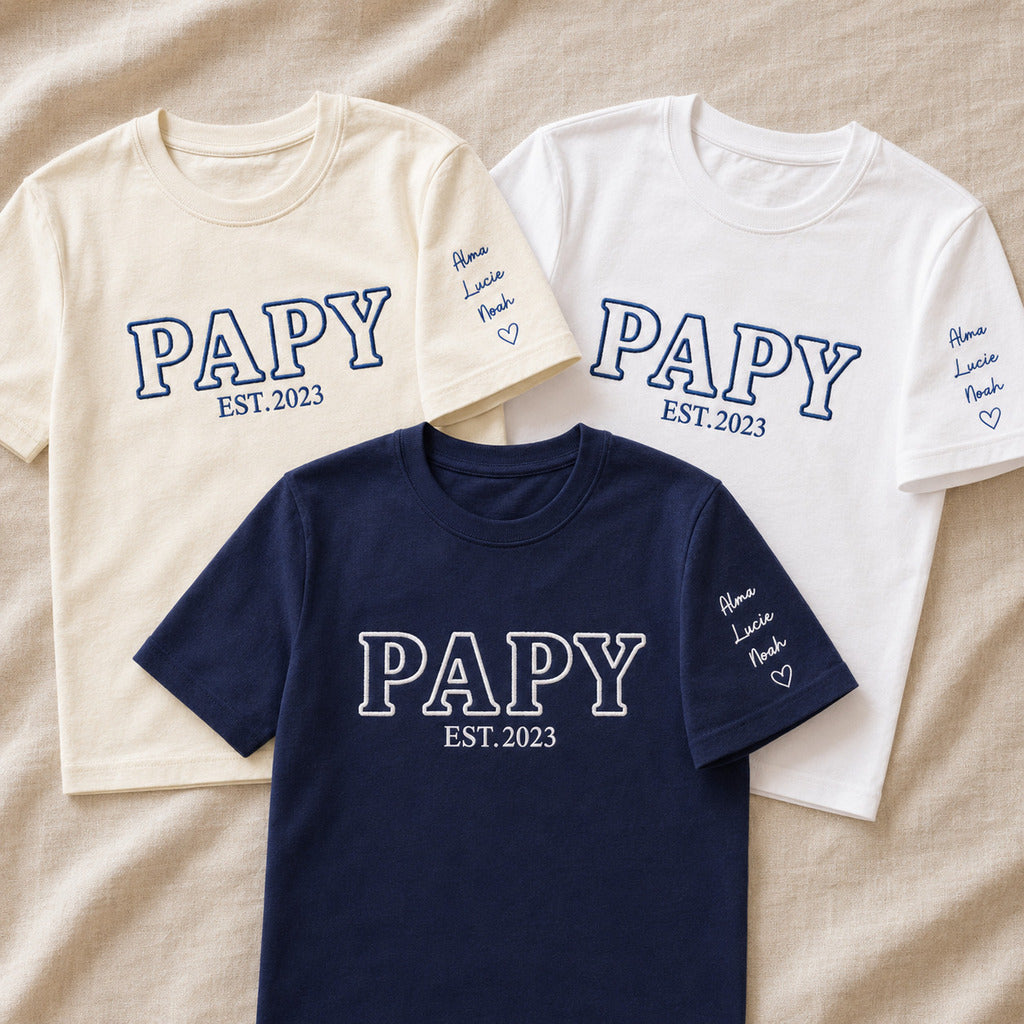 T-shirt personnalisé papy - Papy est – vue 4