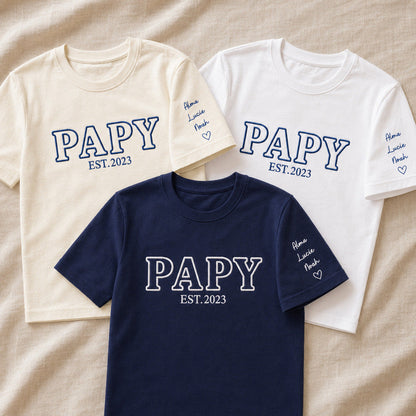 T-shirt personnalisé papy - Papy est – vue 4