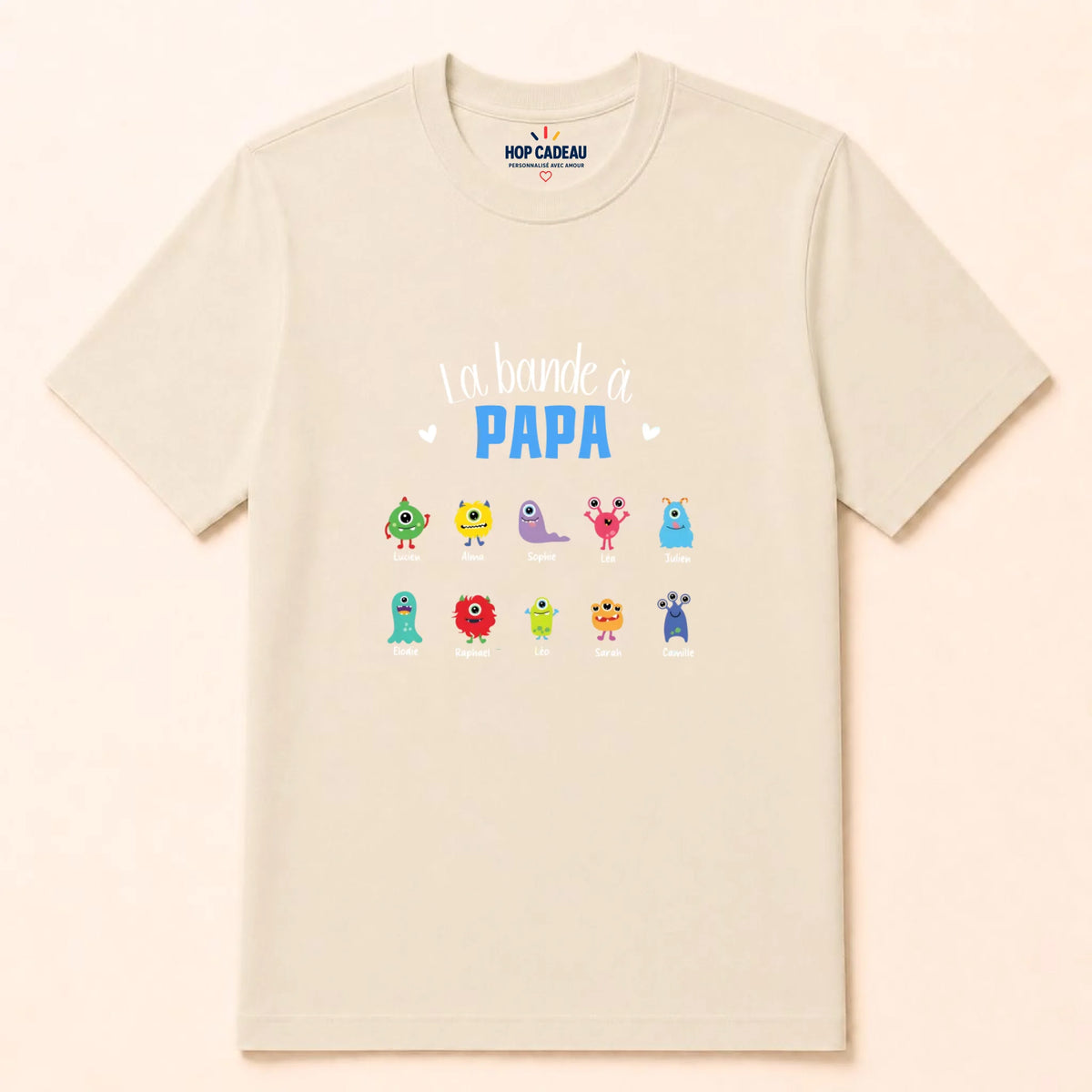 T-shirt personnalisé papa - La bande à papa – vue 11