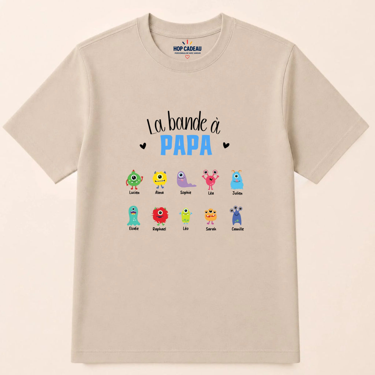 T-shirt personnalisé papa - La bande à papa – vue 7