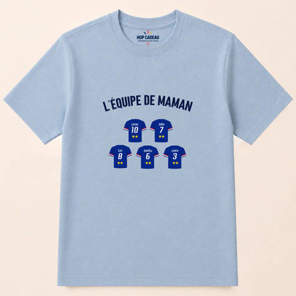 T-shirt Maman personnalisé – L’équipe de Maman – vue 12