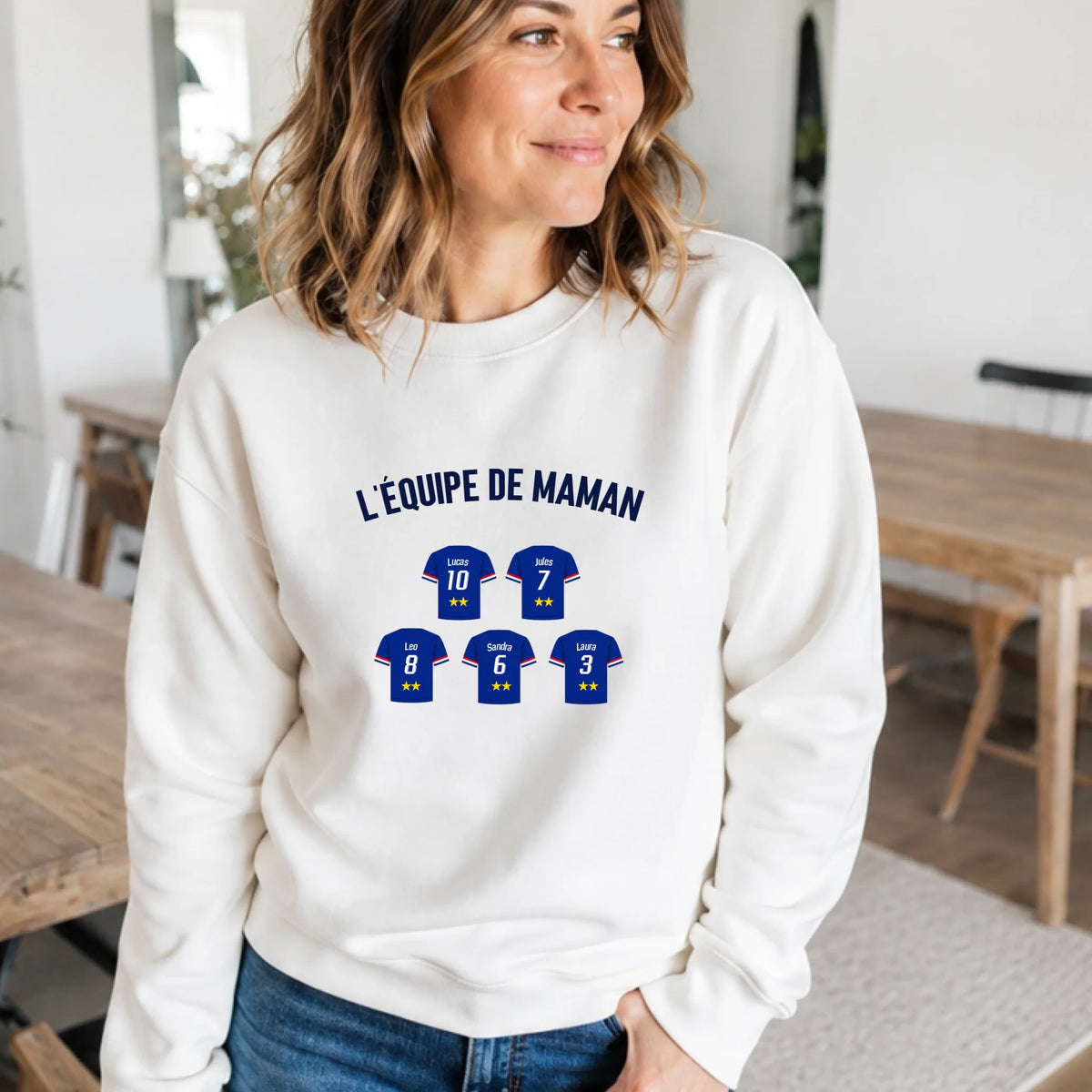 T-shirt Maman personnalisé – L’équipe de Maman – vue 13