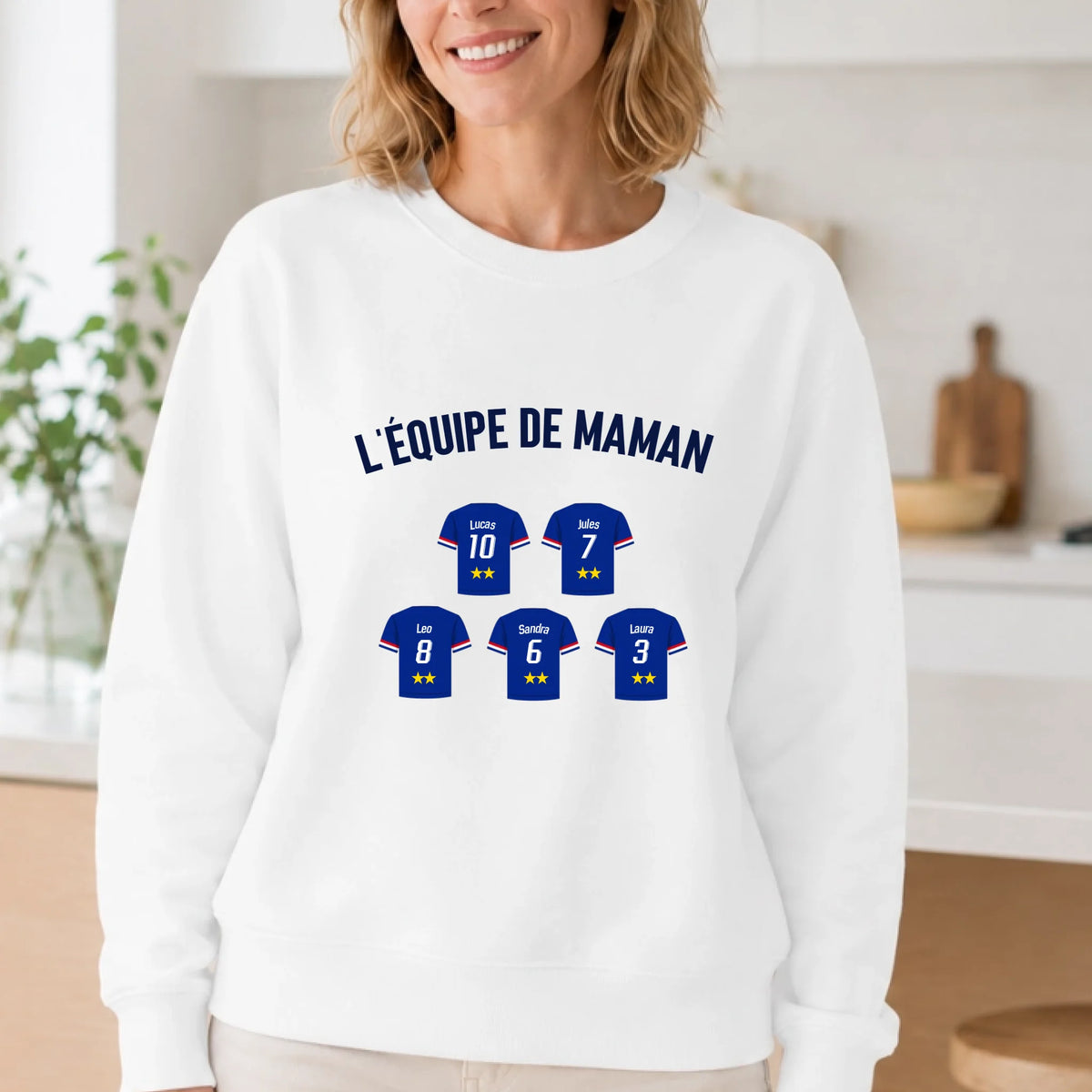 T-shirt Maman personnalisé – L’équipe de Maman – vue 15