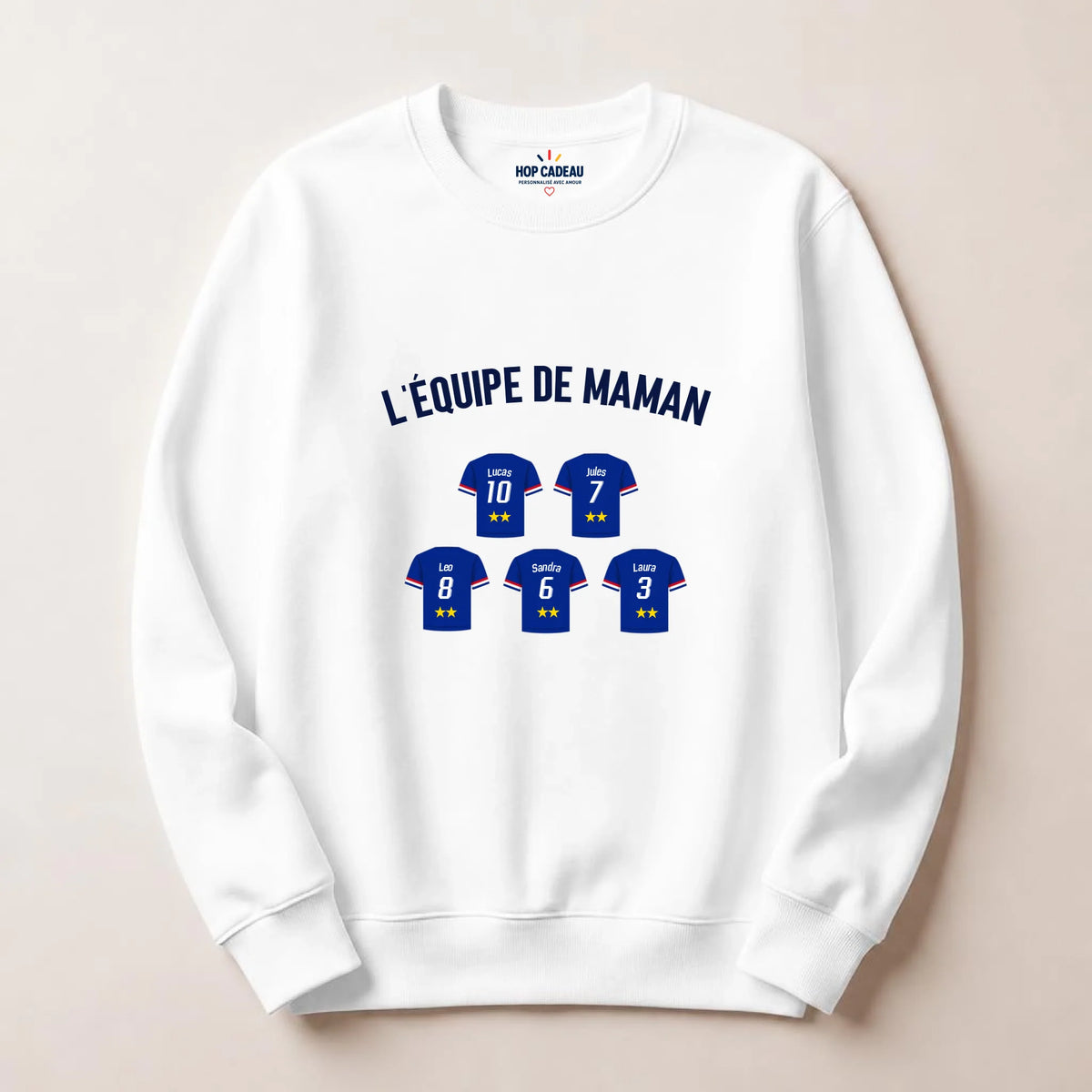 T-shirt Maman personnalisé – L’équipe de Maman – vue 16