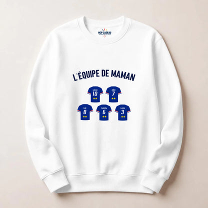 T-shirt Maman personnalisé – L’équipe de Maman – vue 16