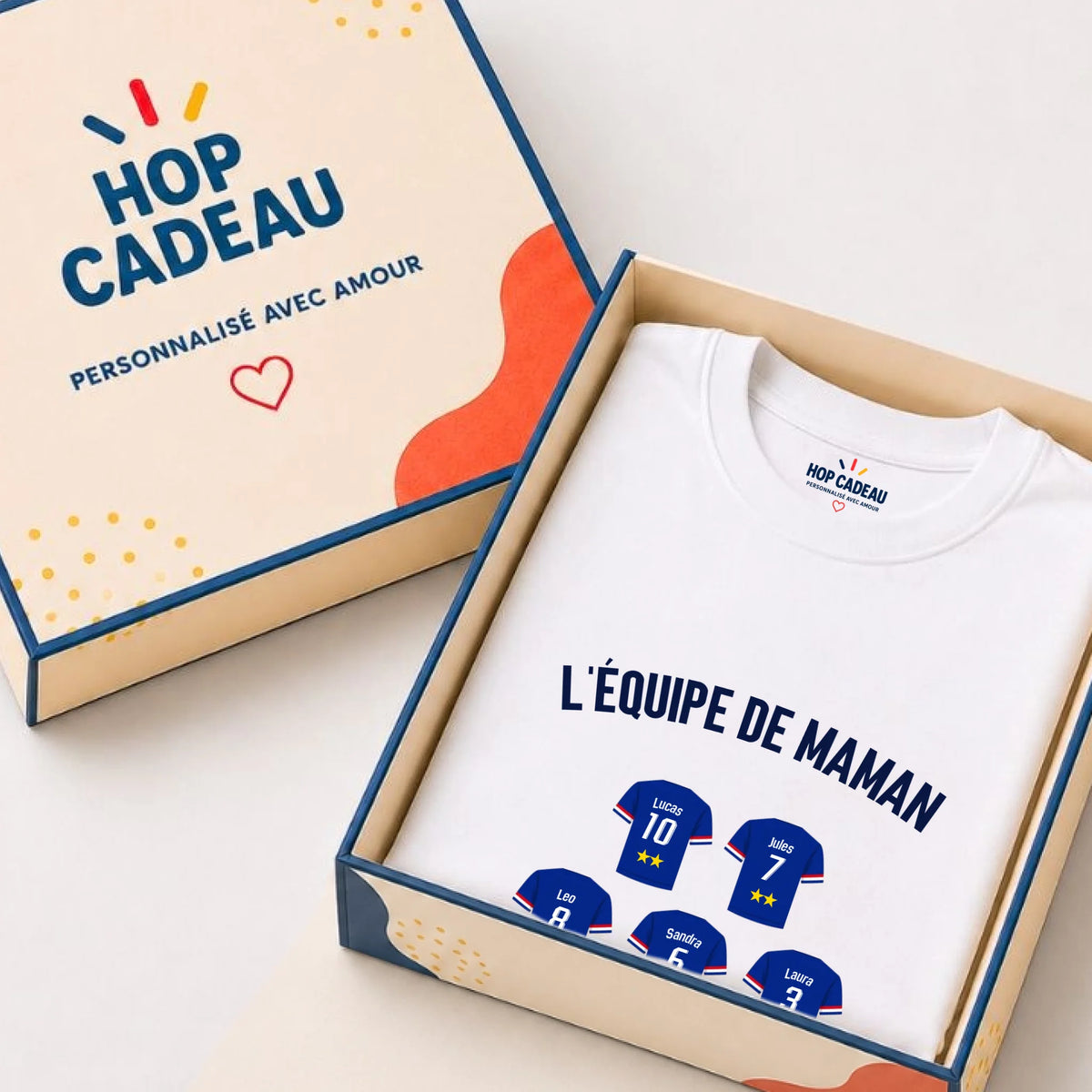 T-shirt Maman personnalisé – L’équipe de Maman – vue 2