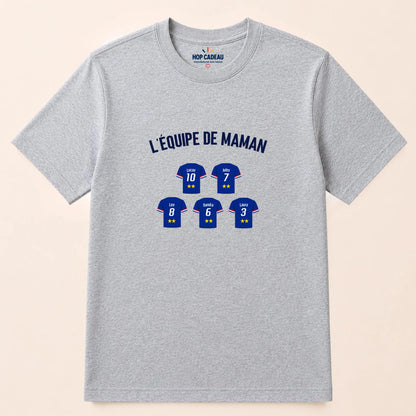 T-shirt Maman personnalisé – L’équipe de Maman – vue 5