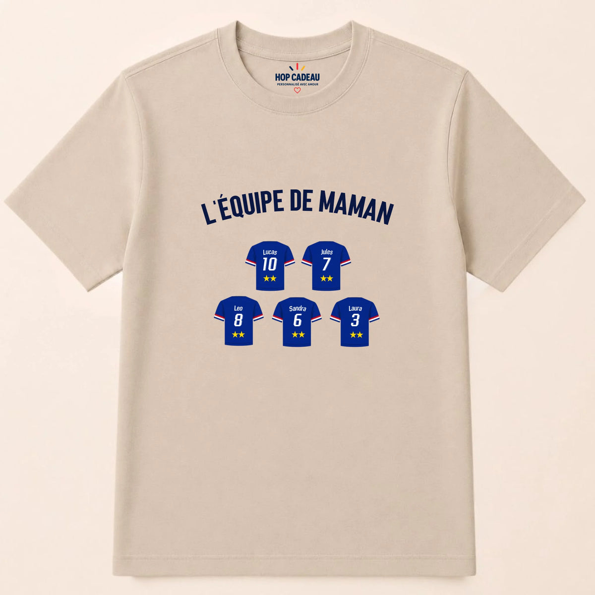 T-shirt Maman personnalisé – L’équipe de Maman – vue 6